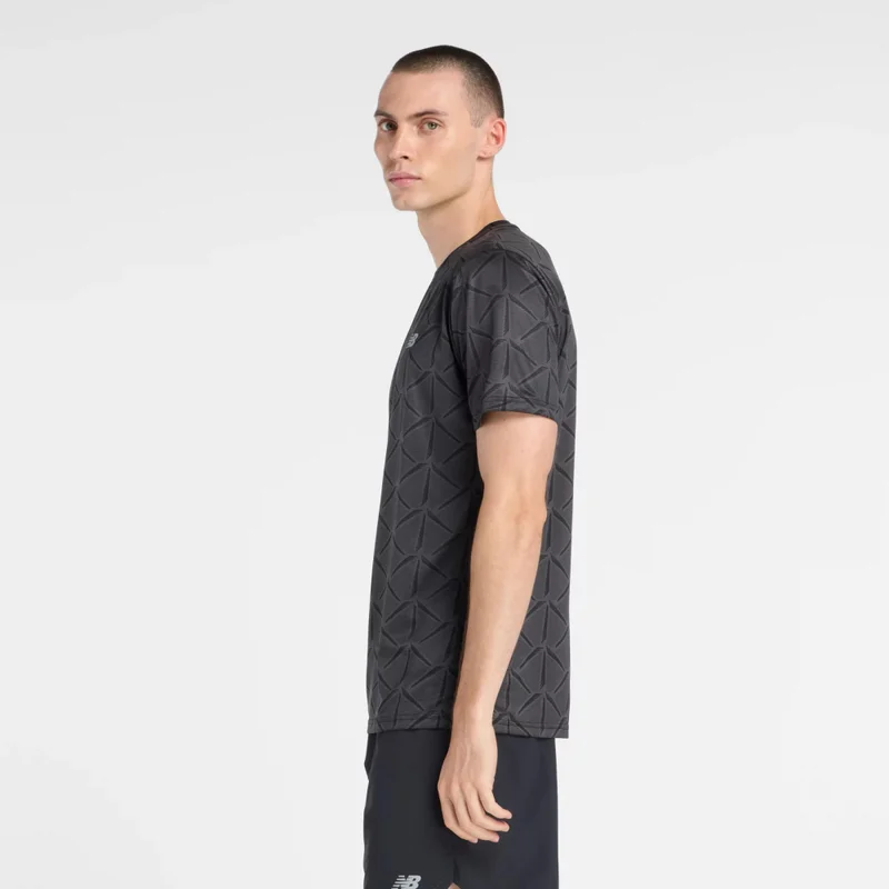 New Balance Black Sport Essential Printed T-Shirt for Men | Best Price UAE