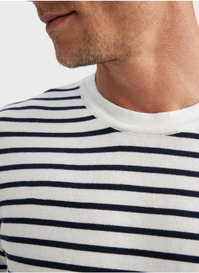 DeFacto - Striped Sweatshirt - Image 1