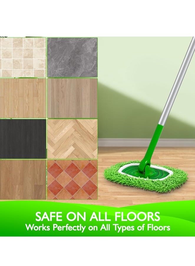Nakhl 3 Pack Reusable Microfiber Mop Pads Compatible with Wet and Dry Flat mop Cover - Image 5