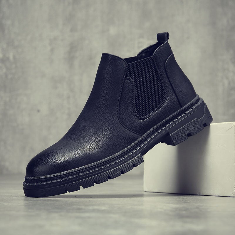 Men'S Martin Boots British Short Boots Chelsea Boots Retro Tooling Men'S Shoes Zyg09 One-Piece Delivery - Image 1