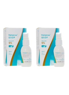 Dar Al Dawa Hairgrow 5% Minoxidil Extra Strength 2 Piece 50ml  - Image 1