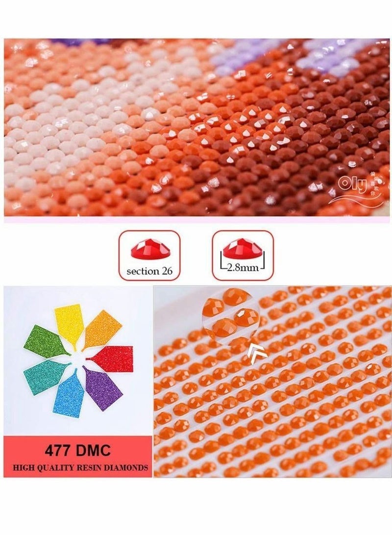Y&D DIY 5D Diamond Painting Kits for Adults Kids Full Drill Round Crystal Rhinestone Gem Dimond Art Begginner Perfect Home Wall Decor Sunflowers - Image 4