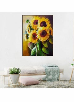Y&D DIY 5D Diamond Painting Kits for Adults Kids Full Drill Round Crystal Rhinestone Gem Dimond Art Begginner Perfect Home Wall Decor Sunflowers  - Image 2