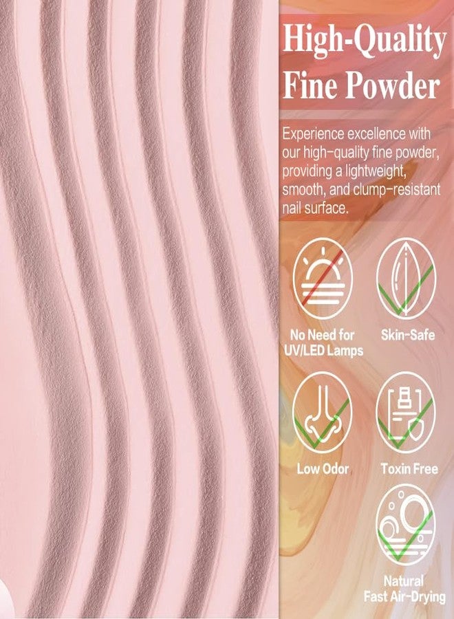 AOBOO 8Colors Dip Powder Nail Kit,Nail Dipping Powder 10g/fl.oz,4Pcs Dipping PowderS Liquid Set with Manicure Tools,Dip PowderS NailS Kit Starter Salon DIY Home (A6, 1) - Image 2