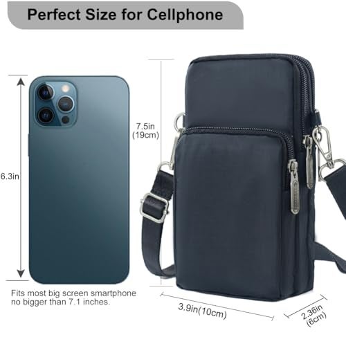 JANKS Crossbody Phone Bag for Women, Lightweight Small Crossbody bags Cell Phone Purses Travel Pouch Shoulder Bag for Women - Image 2