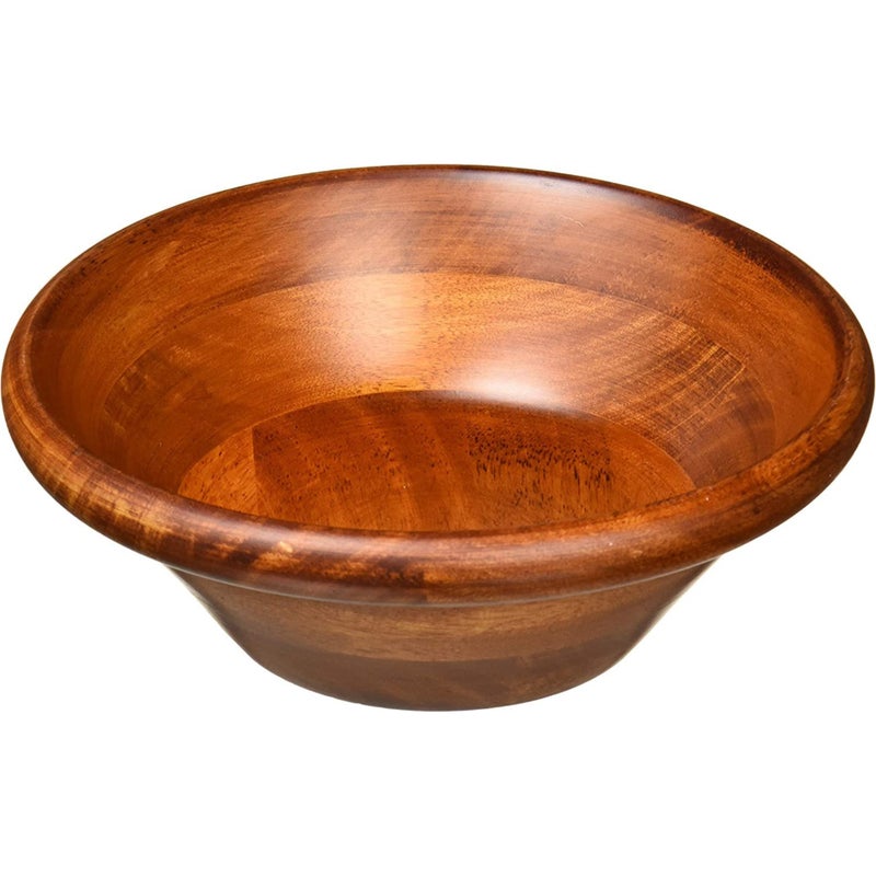 Lipper International Cherry Finished Salad Bowl  Small  7 Diameter x 2 1/2 Height  Single Bowl - Image 1