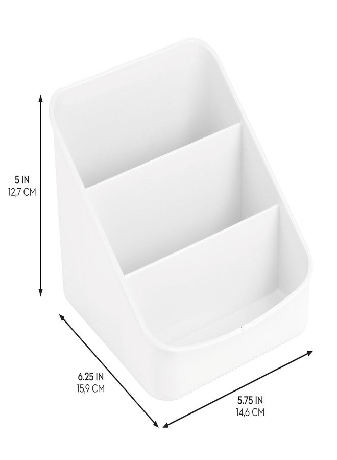 إنترديزاين منظم أكياس مقسم بثلاثة أقسام من iDesign لتخزين أدوات المطبخ والمؤن - طقم من قطعتين - أبيض - Image 3