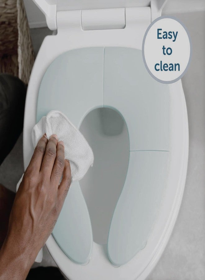 INOVERA (LABEL) INOVERA Portable Folding Baby Toilet Seat - Kids Potty Training Seats for 0.5 to 5 years Child Toddler - Fits All Western Toilets - Non-Slip Suction Cups - Includes Travel Bag (Grey, 34L x 29B cm) - Image 3