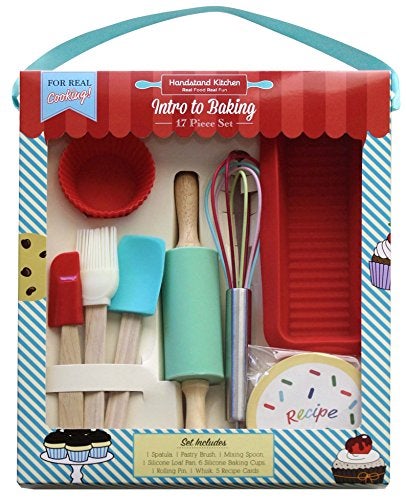 Handstand Kitchen 17piece Introduction to Real Baking Set with Recipes for Kids - Image 1