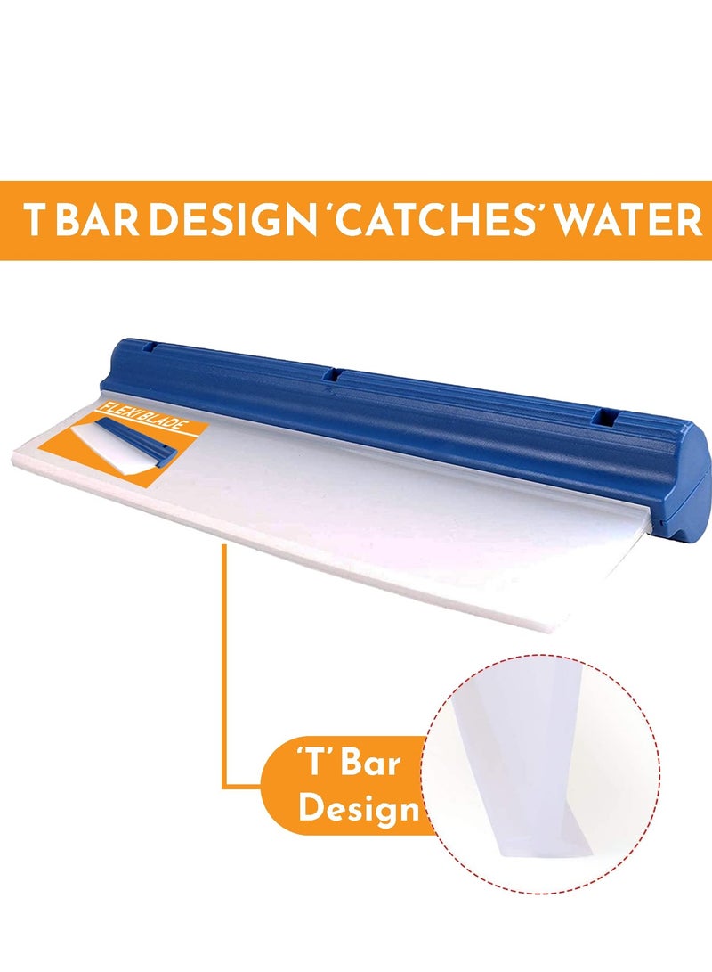 Generic Car Handheld Wiper Blade Squeegee Silicone Water Blade, Quickly Remove Water From Windscreen & Window Car Drying Blade 30cm Long  - Image 4