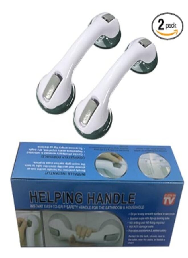 HANDLE - 12 inch Grab Bars, Bathroom Shower Handle with Strong Hold Suction Cup Grip Grab, Bath Handle Grab Bars for Bathroom Safety Grab Bar-ONLY for Tiles Glass & Hard Plastic - Image 1