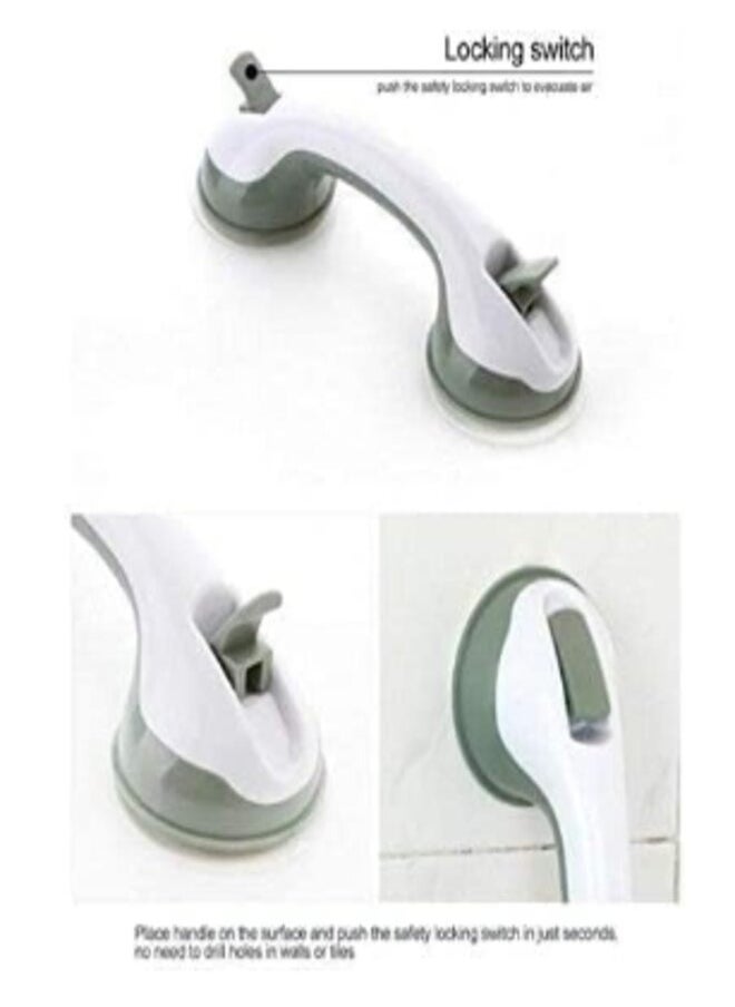HANDLE - 12 inch Grab Bars, Bathroom Shower Handle with Strong Hold Suction Cup Grip Grab, Bath Handle Grab Bars for Bathroom Safety Grab Bar-ONLY for Tiles Glass & Hard Plastic - Image 1
