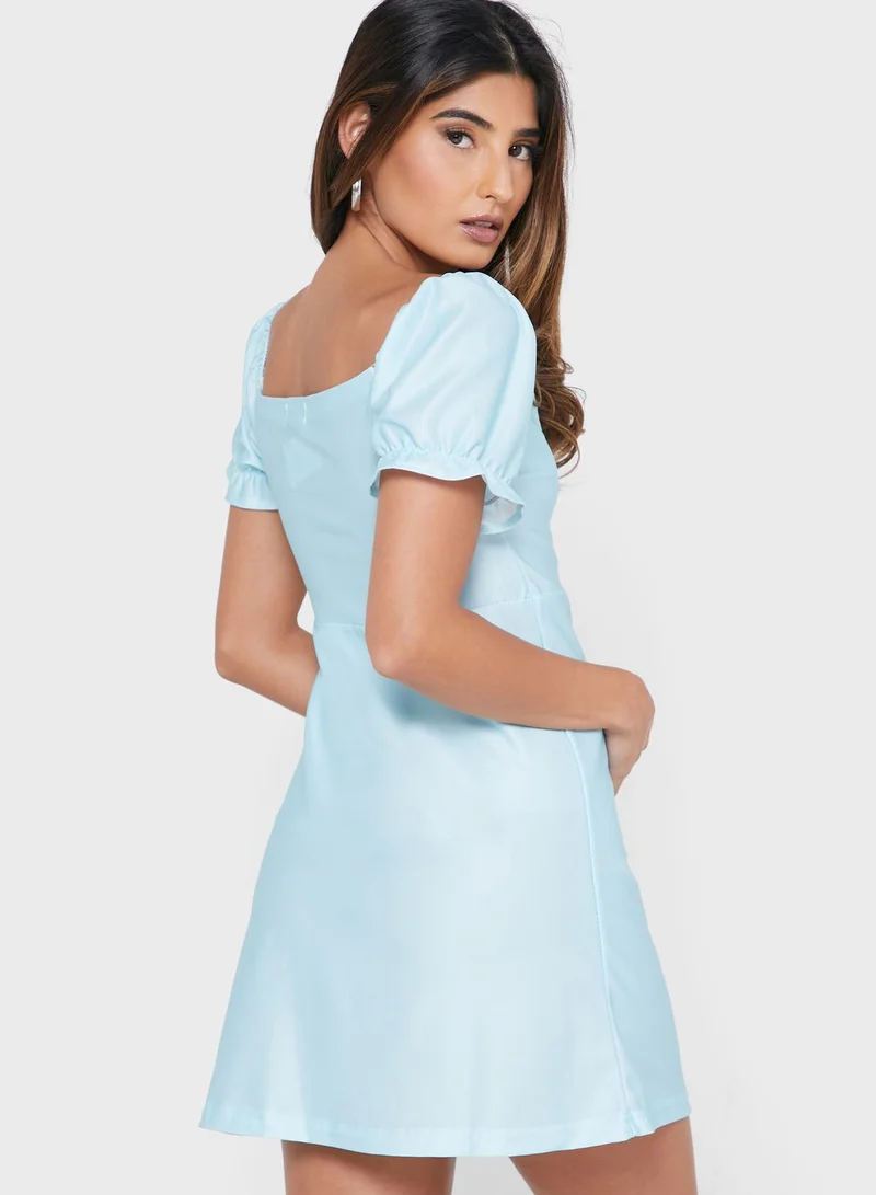 Ginger Sweetheart Neck Dress