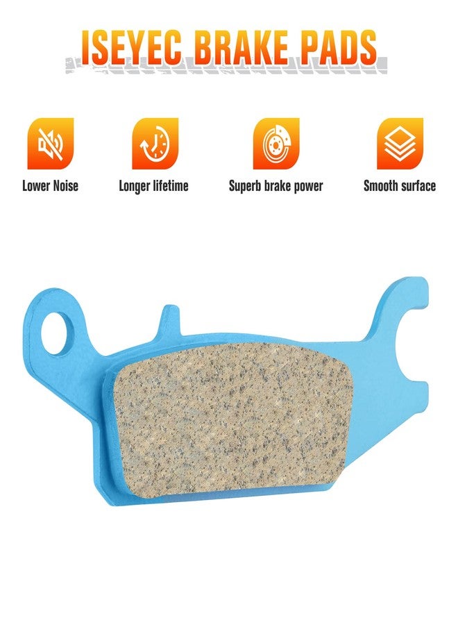 ISEYEC Front & Rear Ceramic Brake Pads Set for Yamaha Grizzly YFM550 550 2009-2014/ YFM700 700 2008-2016 / 700 Grizzly YFM700 LTD 2016-2019, 4 sets Front and Rear Brake Pads - Image 3