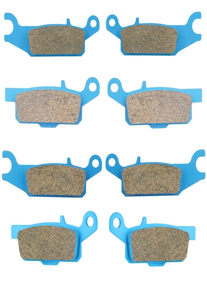 ISEYEC Front & Rear Ceramic Brake Pads Set for Yamaha Grizzly YFM550 550 2009-2014/ YFM700 700 2008-2016 / 700 Grizzly YFM700 LTD 2016-2019, 4 sets Front and Rear Brake Pads - Image 1