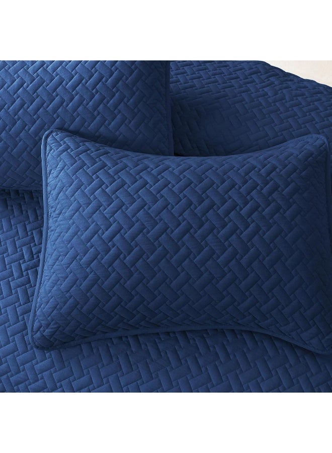 EMME Twin Quilt Set-Lightweight Summer Bedspread, Soft Microfiber Quilt Bedding Set, 2 Piece, Reversible Bed Coverlet Set with 1 Pillow Sham - Image 3