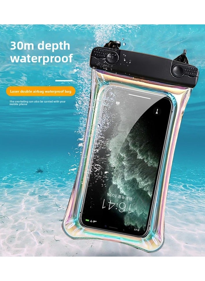 جراب هاتف مقاوم للصدمات والماء لهاتف iPhone 12-16Pro Max وSamsung S22/S23 Ultra - معتمد من IP68، مضاد للخدش، حماية شديدة التحمل، أسود - Image 4