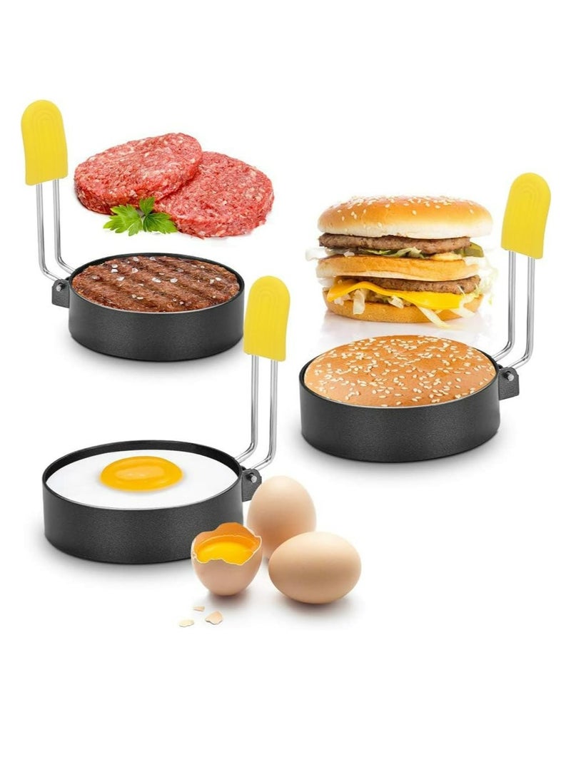 Generic - Egg Ring for Frying Eggs and Egg Mcmuffins Set of 2 with Anti-scald Handle, Round Ring Mold Shaper - Image 1