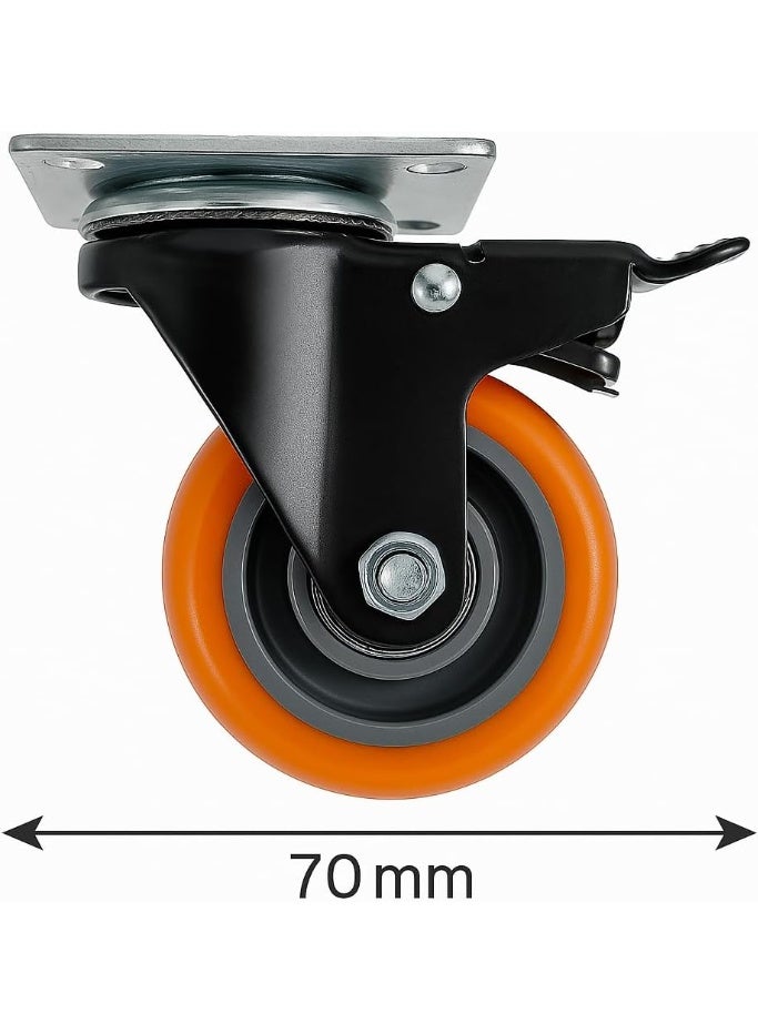 Aluminum Mobile Refrigerator & Freezer Base – 70×80cm – Heavy-Duty Stand with 4 Lockable Wheels - Image 2