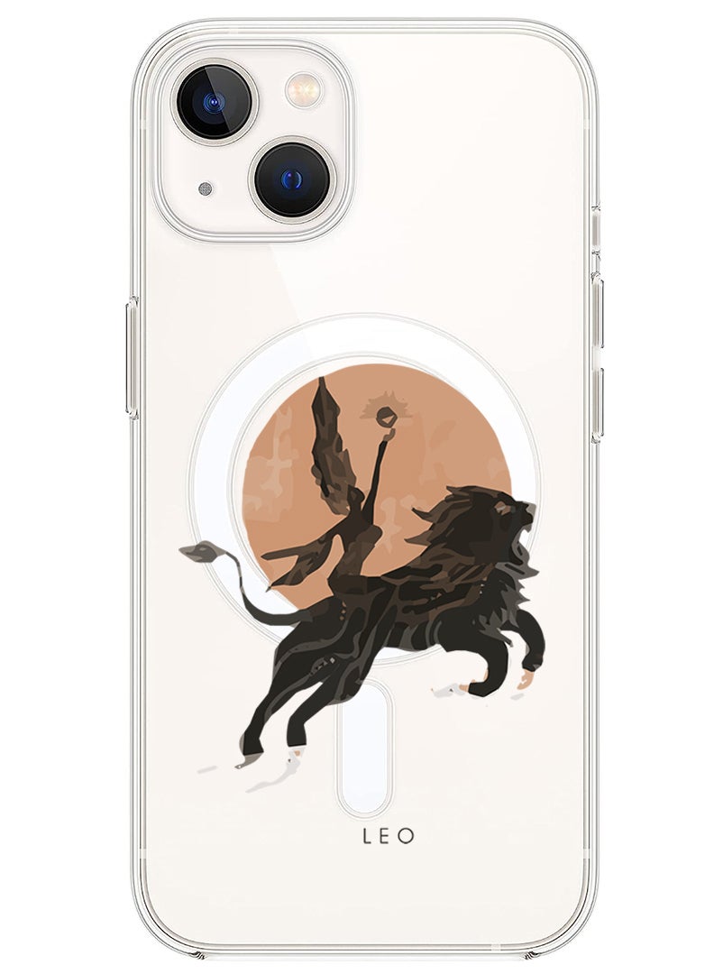 Theodor Magnetic Case for iPhone 14 6.1-inch Compatible with MagSafe Wireless Charging, Shockproof Phone Bumper Cover Leo-01 copy - Image 1