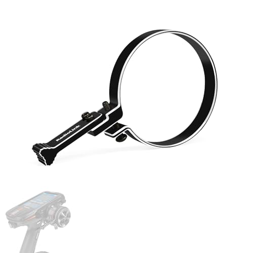 Radiolink Alloy Steering Wheel Trigger RC OneHanded Control Accessory Adapter for Radiolink RC8X RC4GS RC6GSFlysky GT5NB4ProGT3BFutaba 7PXDumborc X6X4DDF350 and More Black - Image 1