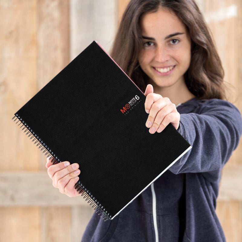 Miquelrius 8.25 x 11.75 A4 Wirebound Notebook, 6-Subject, Graph Paper, Black (2824) - Image 3