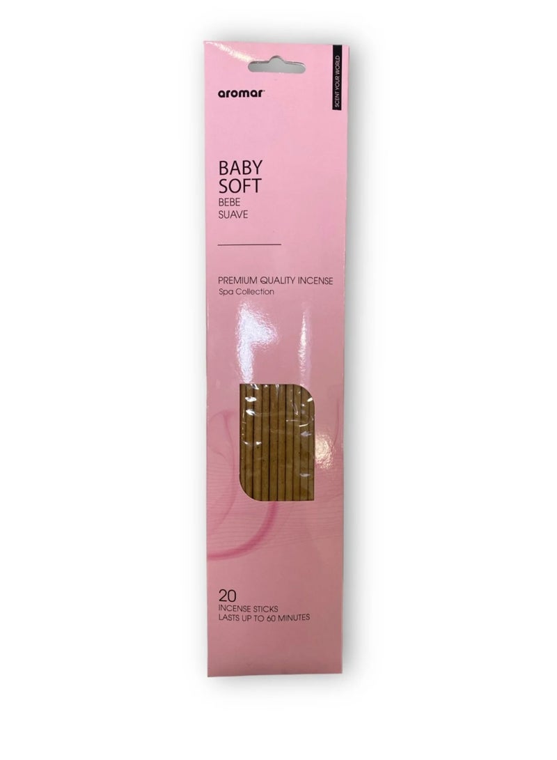 aromar Baby Soft Incense Sticks 20 Sticks Pack - Image 1