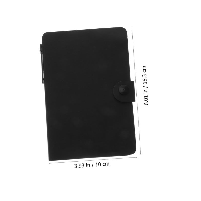 Memo Pads Sticky Notes Planner 15 3x10cm Black Page Markers Self Compact Notebook - Image 3