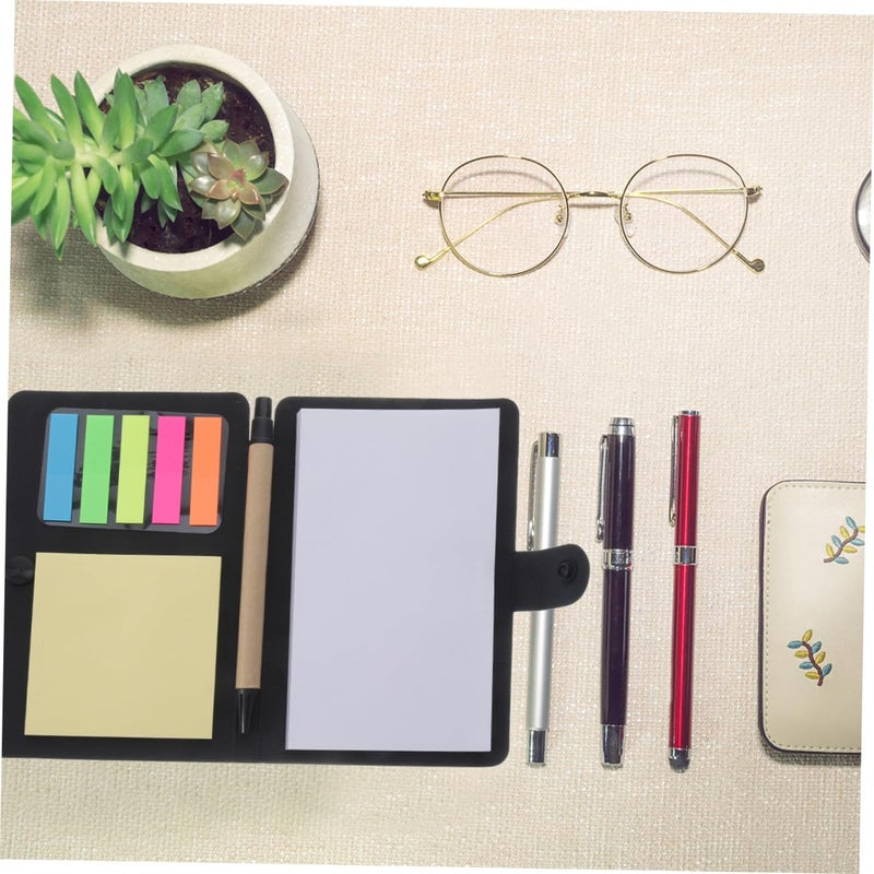 Memo Pads Sticky Notes Planner 15 3x10cm Black Page Markers Self Compact Notebook - Image 5
