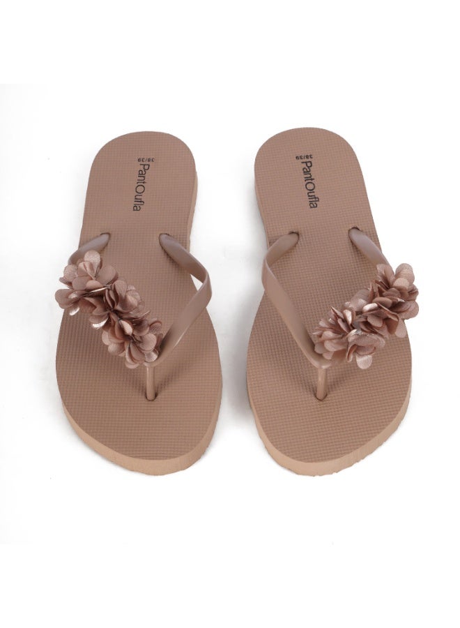 بنتوفلا شبشب صيفي هاندميد فلور بيج - Image 3