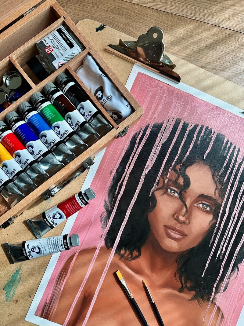 Van Gogh Oil Colour Paint - Burnt Sienna, 40ml Tube - Image 2