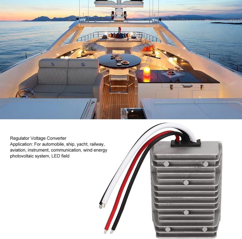 klarako Voltage Converter Regulator 24V to 12V 40A 480W Waterproof Anti Shock Voltage Trans - Image 5