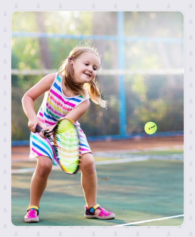 Pine Kids Tennis Balls - Durable High Bounce Rubber Latex, 21.5cm, Green, Excellent Performance Pack of 3 for Kids Age 5+ - Image 3