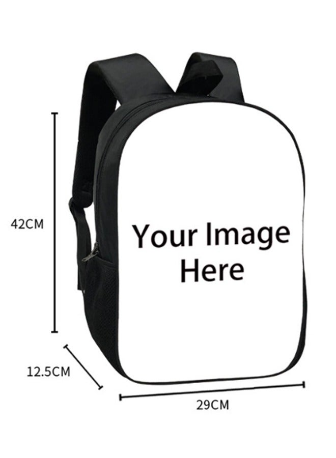 3Pcs Roblox Book Bag Peripheral Pen Bag Lunch Bag Backpack Set black  - Image 2