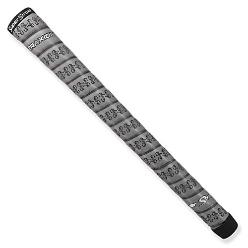 Super Stroke SuperStroke Traxion™ Wrap Gold Club Grip, Gray (Oversize) | Advanced Surface Texture That Improves Feedback and Tack | Extreme Grip Provides Stability and Feedback | Transfer Speed More Effectively - Image 1