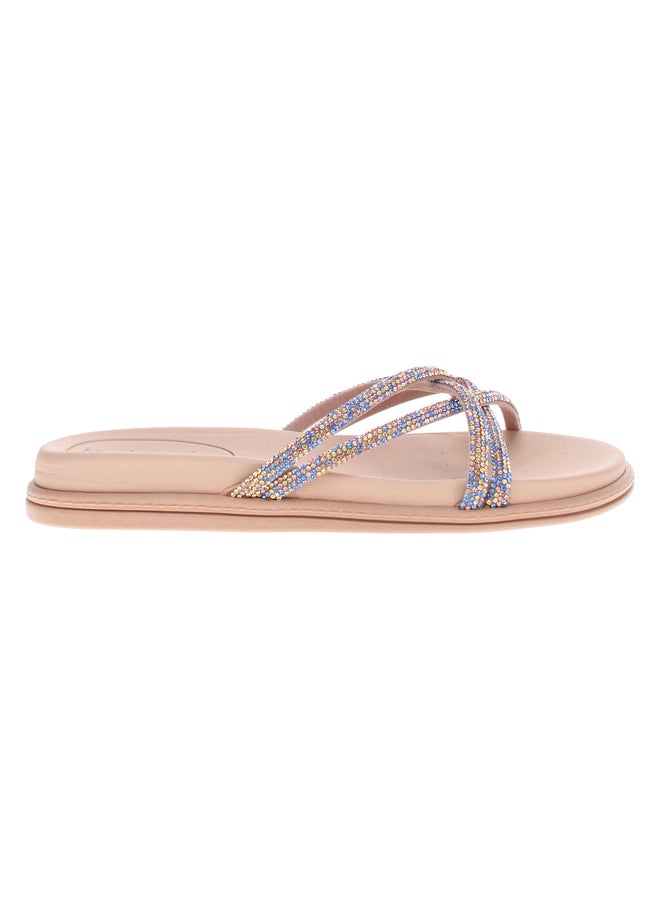 Beira Rio Embellished Flat Sandals - Image 1