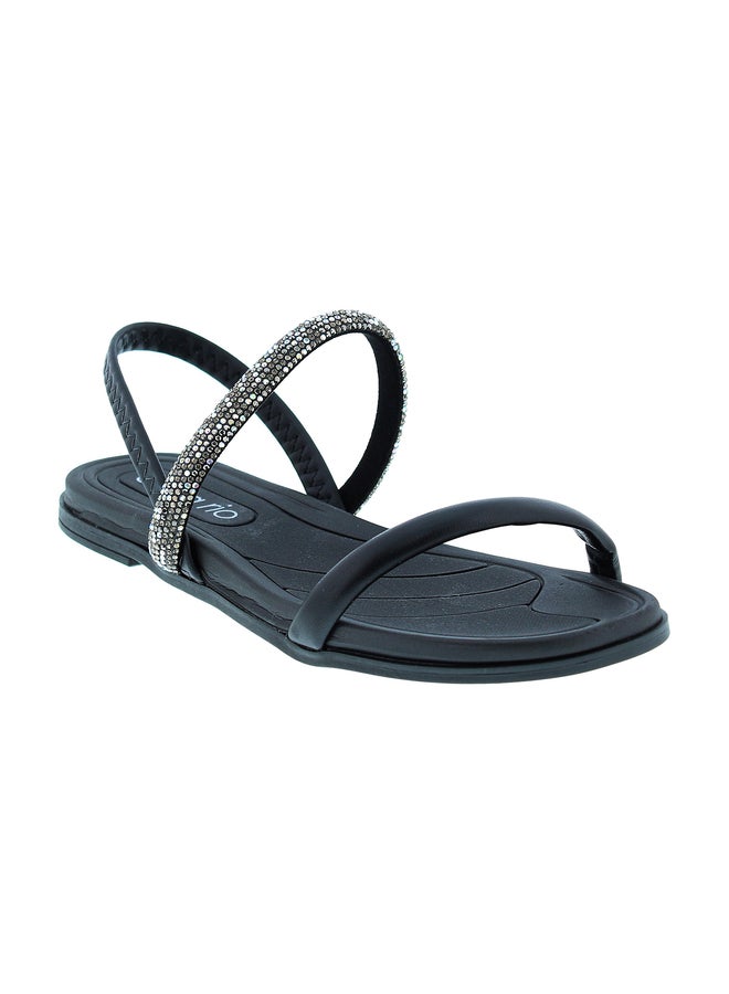 Beira Rio Embellished Flat Sandals - Image 5