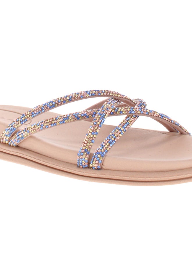 Beira Rio Embellished Flat Sandals - Image 4
