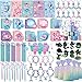 DMIGHT 110Pcs Mermaid Party Favors Including Stampers Notebooks Mermaid Party Decorations - Image 3