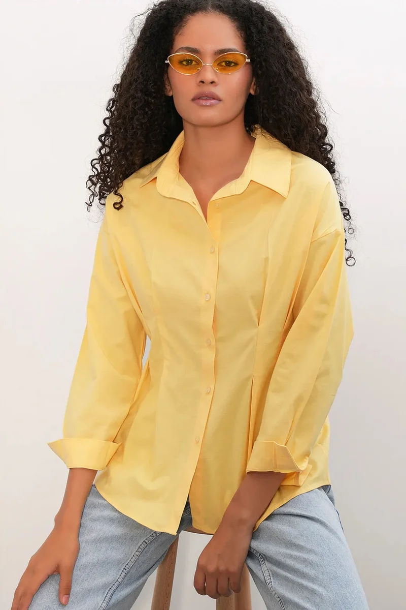 بيغ دارت BDART Fitted Poplin Shirt With Button Front
