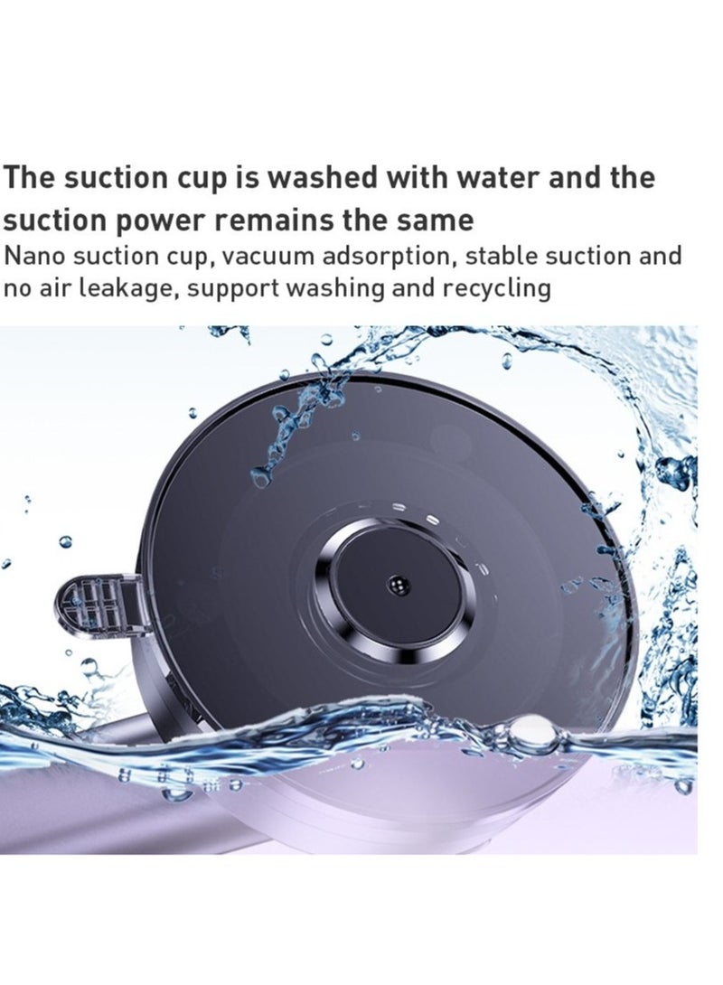 Yesido C160 Suction Cup Type Telescopic Rod Magnetic Car Phone Holder (Black) - Image 5