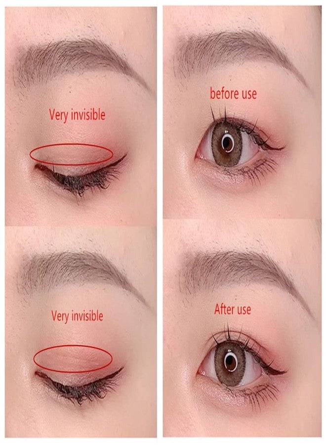 shenghang Eyelid Tape, Invisible Eye Stickers, Portable Breathable Natural Invisible Single Sided Double Eyelid Tape, Self-Adhesive Eyelid Stickers, Instant Eye Lift Strips (D) - Image 2