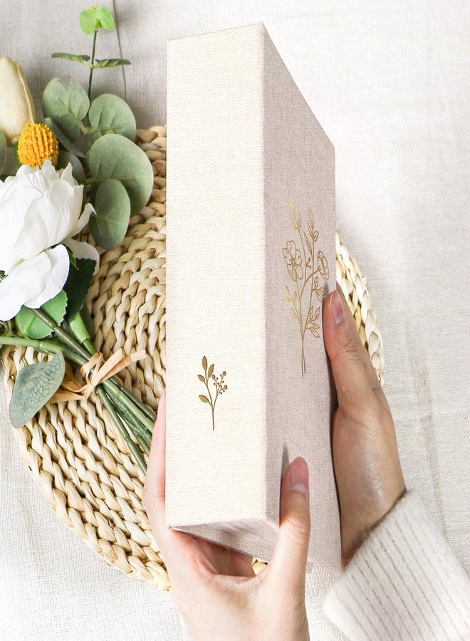 Holoary 5x7 Photo Album 100 Photos, 100 Pockets 5x7 Picture Album, Linen Fabric Cover Big Picture Book for Photos, Photo Album 5x7 for Family Weddings Travel Memories(Beige) - Image 4