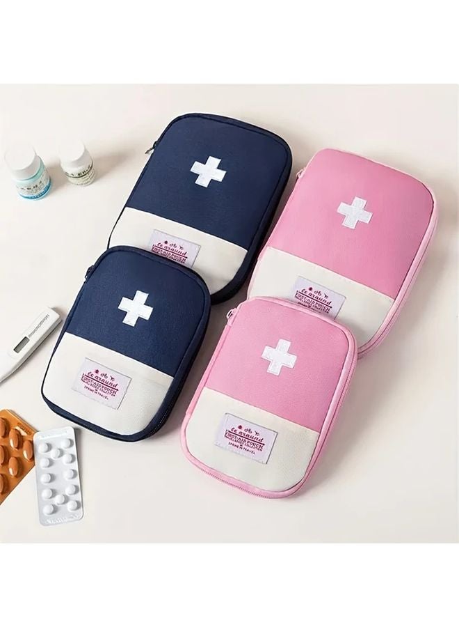 Blue Portable First Aid Kit Emergency Medical Relief Pack For Business Trips And Travel - Image 5