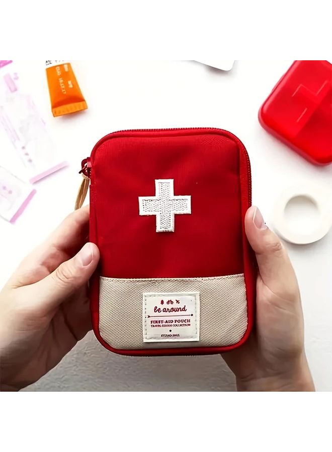 Blue Portable First Aid Kit Emergency Medical Relief Pack For Business Trips And Travel - Image 4