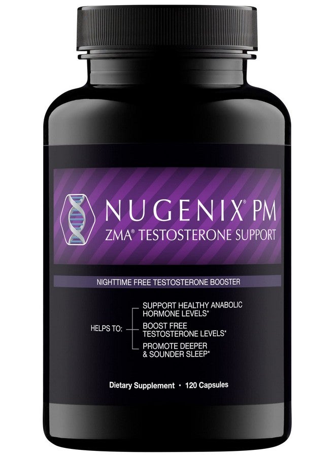 Nugenix PM ZMA - Nighttime Free Testosterone Booster and Sleep Support, 120 Count - Image 1