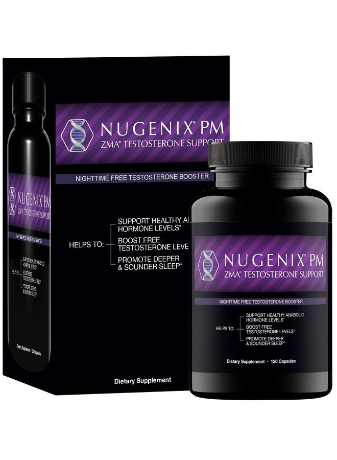 Nugenix PM ZMA - Nighttime Free Testosterone Booster and Sleep Support, 120 Count - Image 2