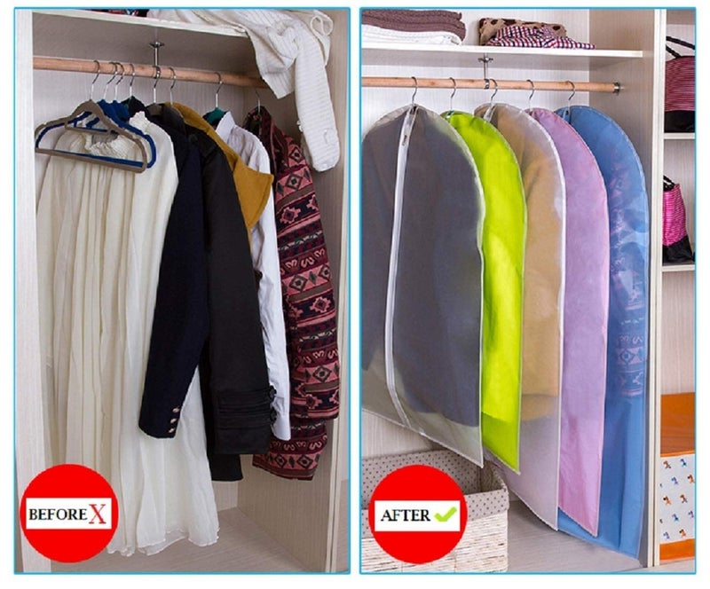 PRO365 Garment Cover | Sherwani Cover |Unisex Dust Free Gowns/Suits/Jacket/Big Size 60cm x 100cm Clothes Cover with Zipper Pack of 2 - Image 3