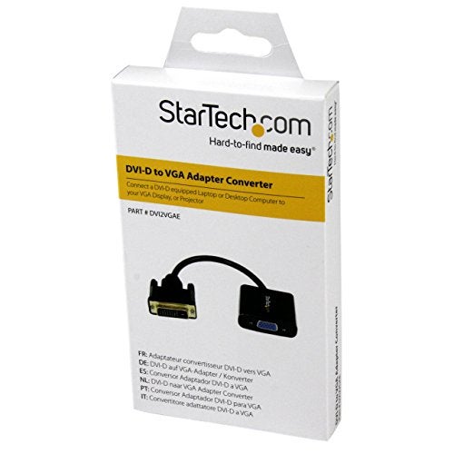 StarTech.com DVI-D to VGA Active Adapter Converter Cable - 1080p - DVI to VGA Converter Box (DVI2VGAE), Black - Image 4