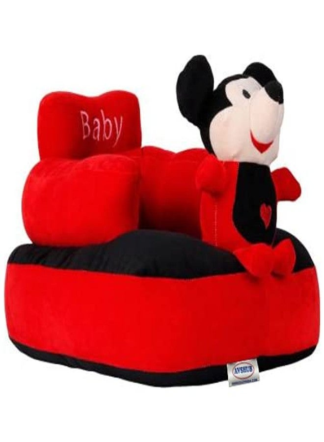 AVSHUB® Baby Sofa Seat Chair Comfort Mikki Sitting Toy Shape Baby Supporting Seat Soft Plush Cushion and Chair for Kids (Red), (0-4 Years) - Image 5